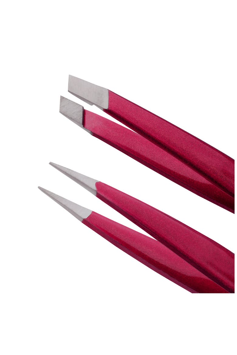 Mini Slant Tweezer & Point Tweezer Set $25 Value, Alternate, color, CELESTIAL FUSCHIA