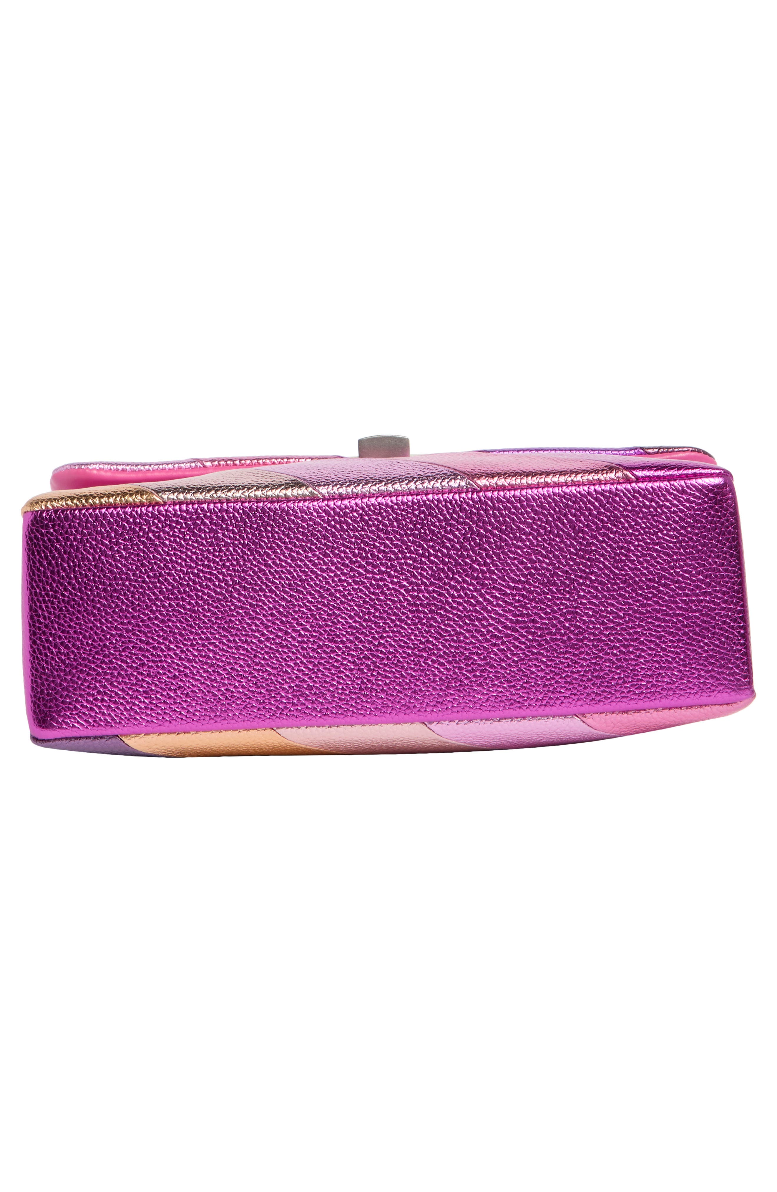 Kurt Geiger London Brixton Leather Shoulder Bag, Alternate, color, Pink Combo