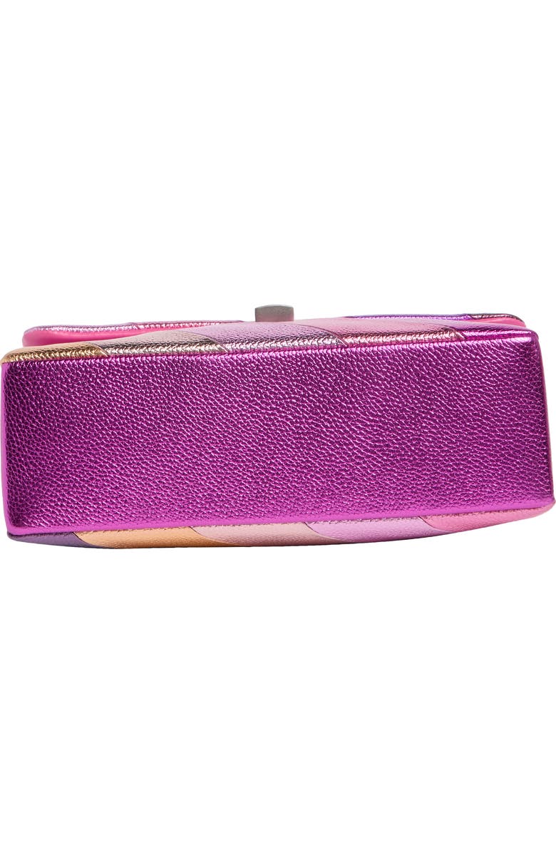 Kurt Geiger London Brixton Leather Shoulder Bag, Alternate, color, Pink Combo