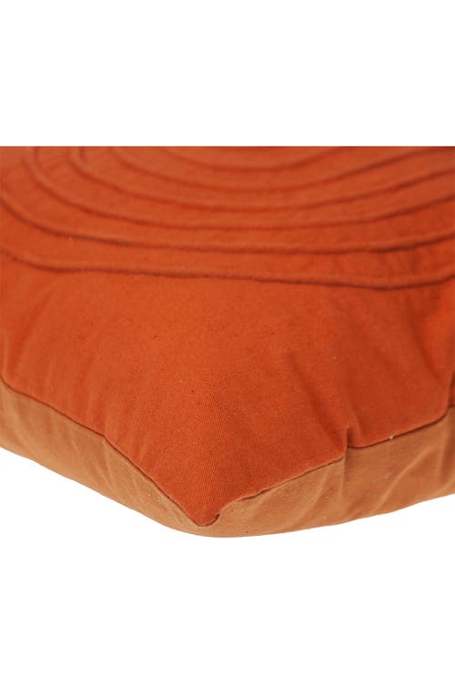 Parkland Collection Orange Cotton Accent Pillow In Orange