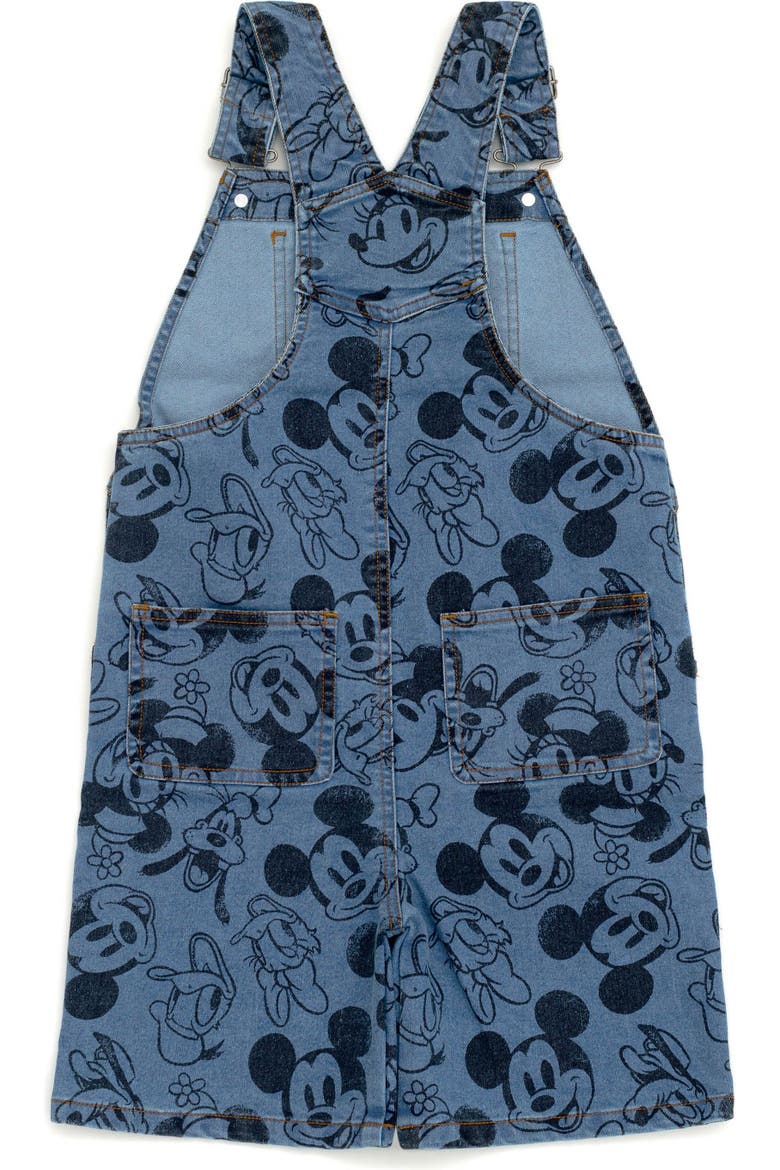 Mickey Mouse & Friends Denim Jacket Overalls and Pants, Alternate, color, Mickey Friends Wash
