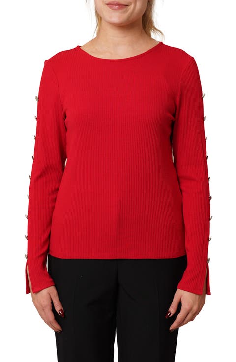 Keyhole Long Sleeve Top