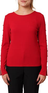 CYRUS Keyhole Long Sleeve Top