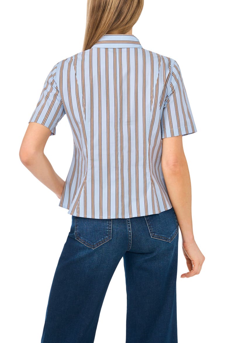 Princess Seam Button-Up Shirt, Alternate, color, LIGHT BLUE