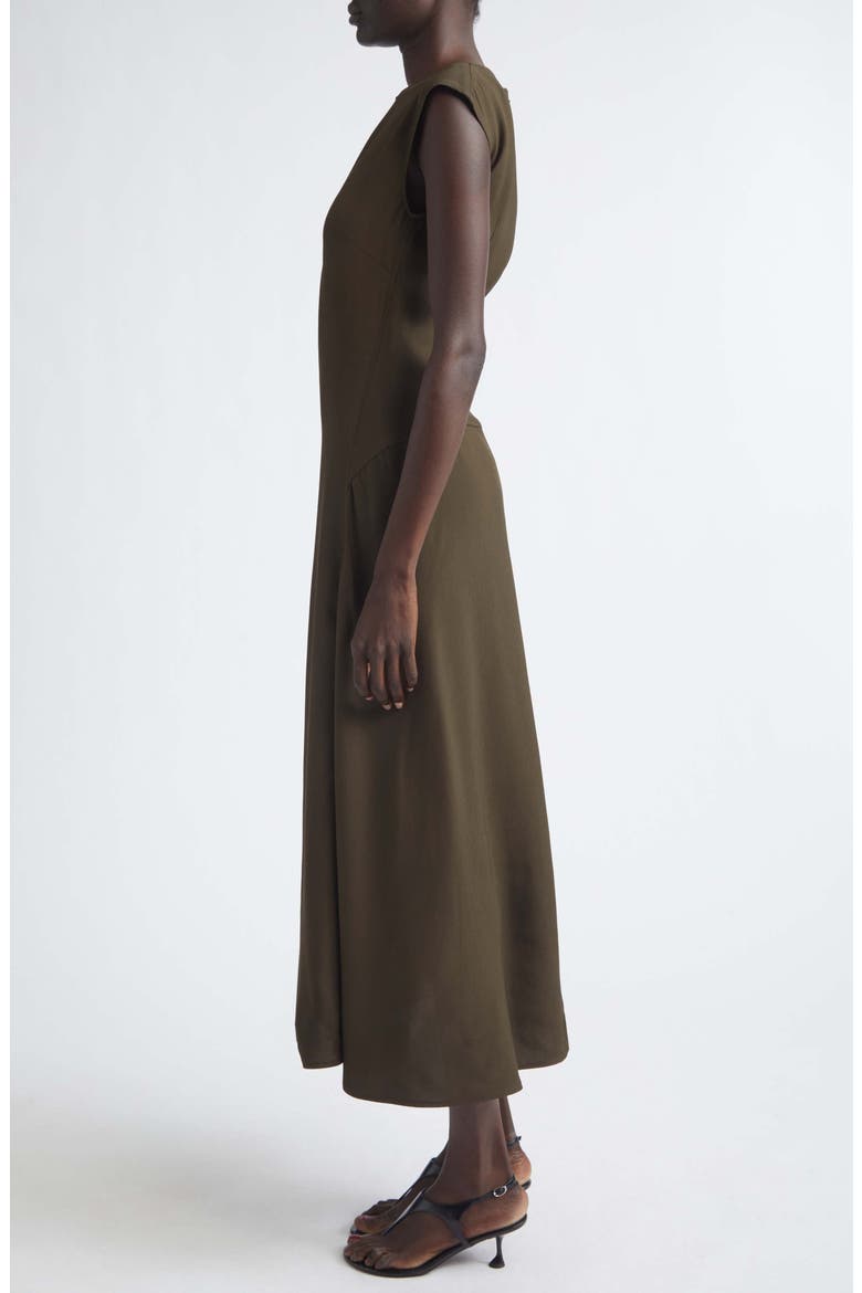 Eduarda Hammered Viscose Dress, Alternate, color, CYPRESS