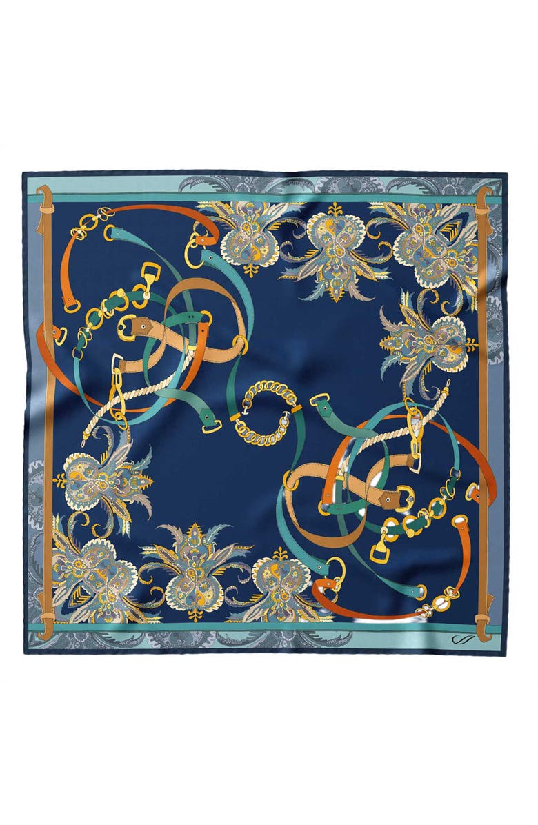 Elizabetta Camilla - Silk Bandana, Main, color, Blue