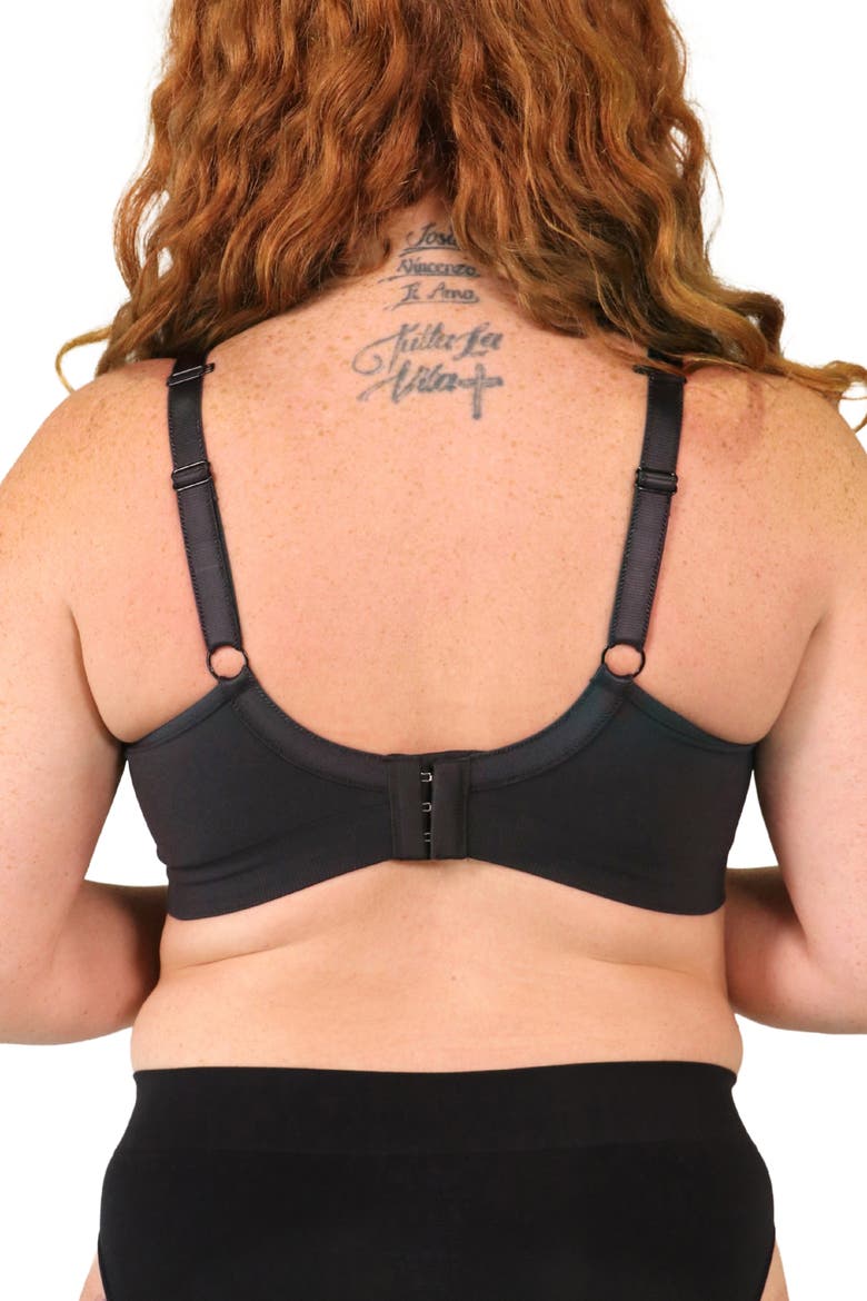 Tiramisu Ultimate Seamless Maternity & Nursing Bra, Alternate, color, Black