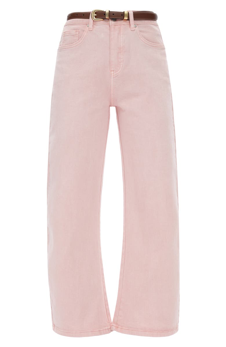 Bayeas Mid Rise Barrel Jeans, Alternate, color, Pearl Pink
