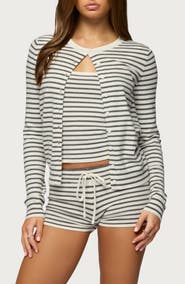 EDIKTED Lillian Stripe Cardigan