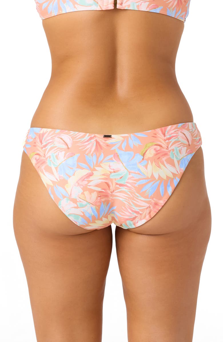 O'Neill Almeria Tropical Blue Lagoon Reversible Swim Bottoms, Alternate, color, Pink Multi Colored