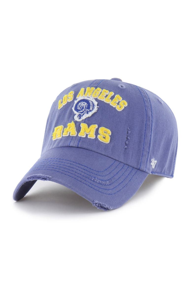 Men's '47  Royal Los Angeles Rams Seymoore Clean Up Adjustable Hat, Main, color, Royal