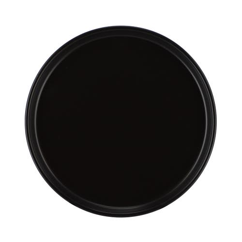 Elama Josh 18 Piece Stoneware Dinnerware Set In Black