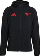 adidas Men's adidas Black Arsenal Tiro Travel Full-Zip Windbreaker