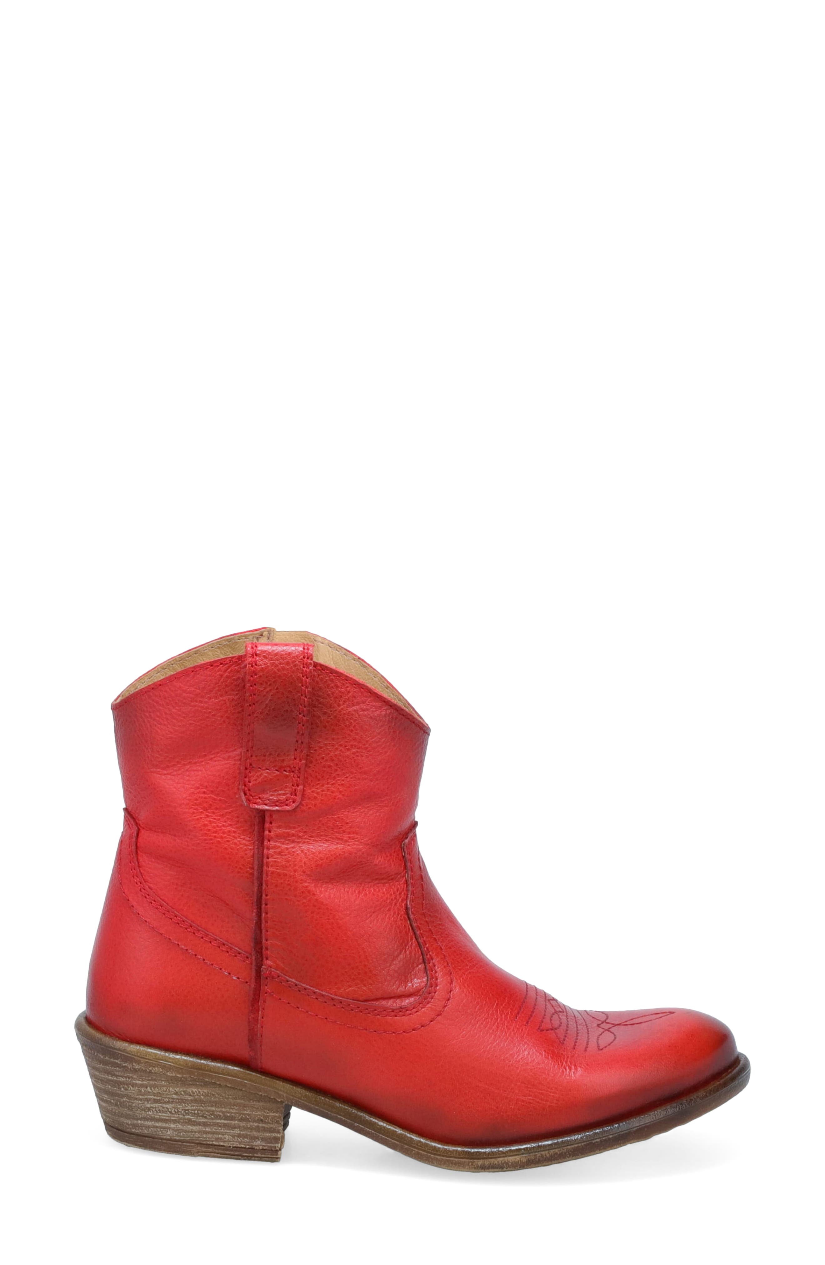 Carlitos Western Bootie, Alternate, color, RED