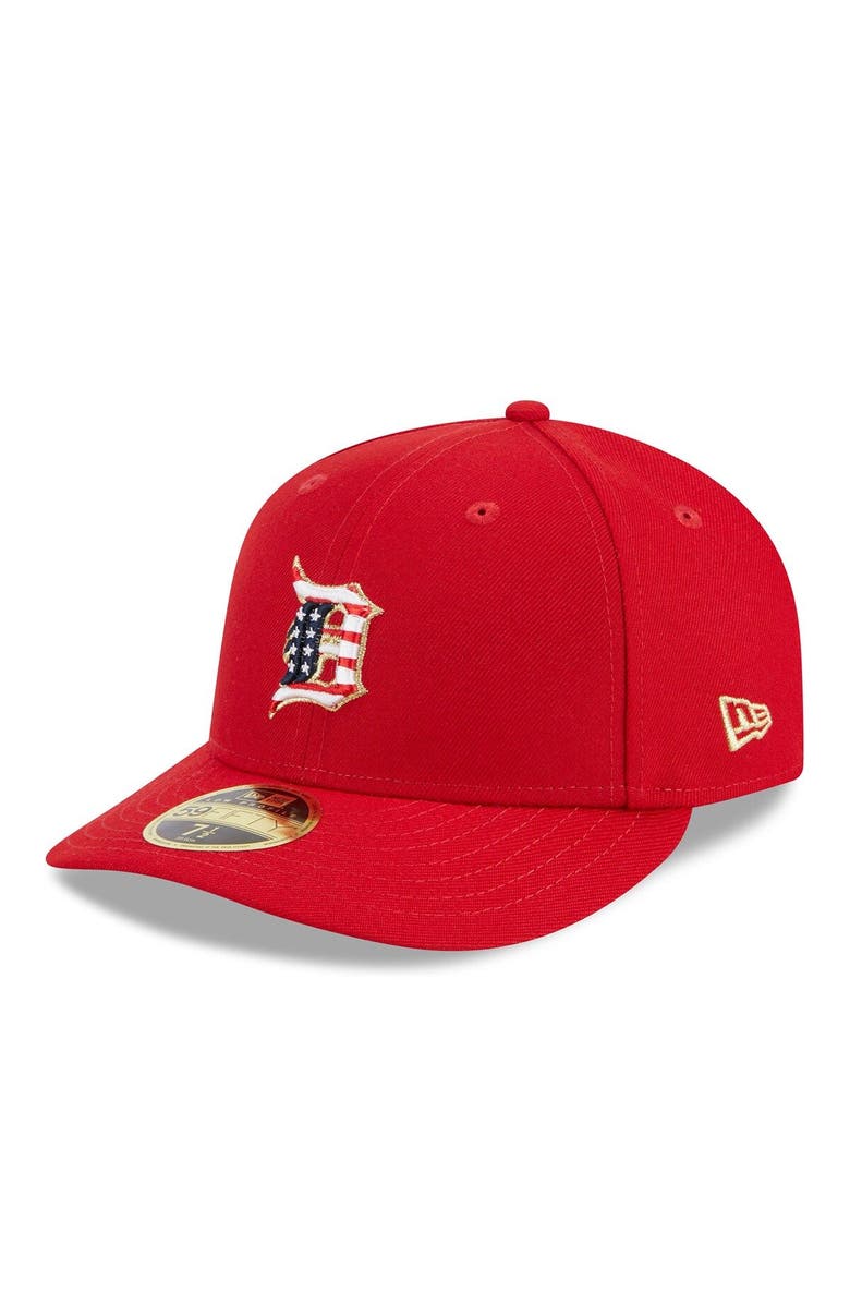 New Era Men's New Era Red Detroit Tigers 2023 Fourth of July Low Profile 59FIFTY Fitted Hat, Alternate, color, Red
