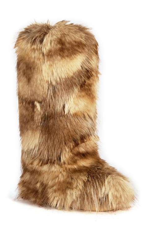 Fennec Faux Fur Knee High Boot