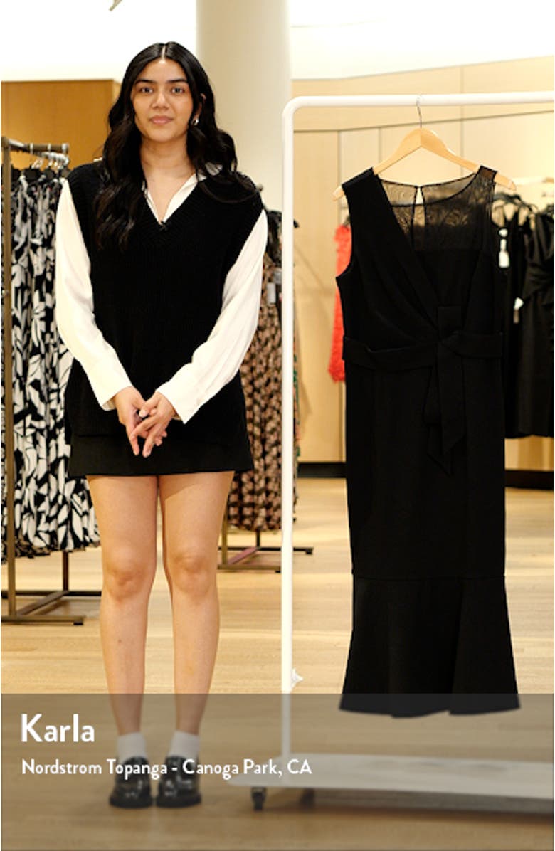 Joanna Asymmetric Neck Cocktail Dress, sales video thumbnail