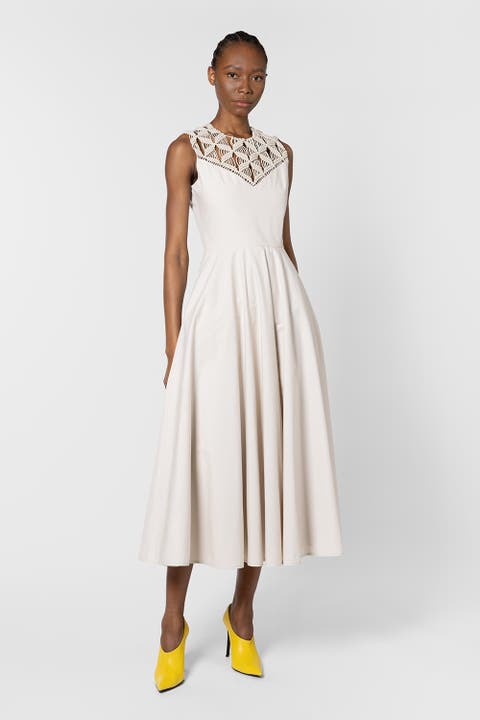 Helin Cotton Macrame Detail Dress