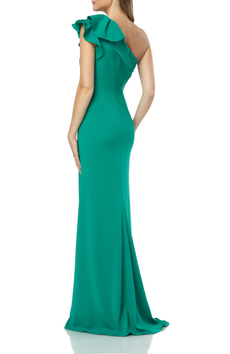 Carmen Marc Valvo Infusion One-Shoulder Gown, Alternate, color, 