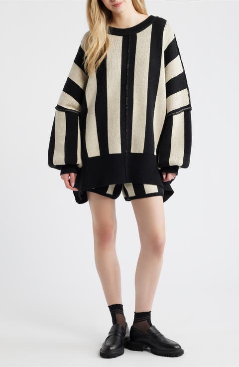 Start A Revolution Stripe Sweater & Shorts