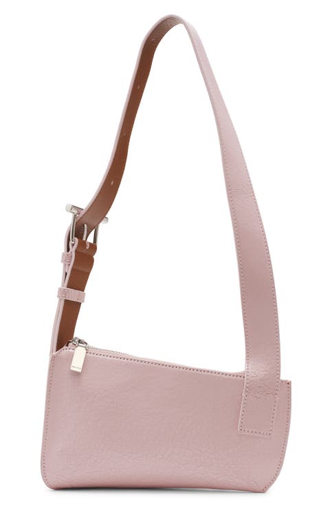 T-Bar Sling Leather Crossbody Pouch