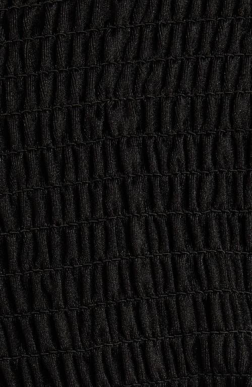 Kulani Kinis Smocked Side Tie Bikini Bottoms In Black