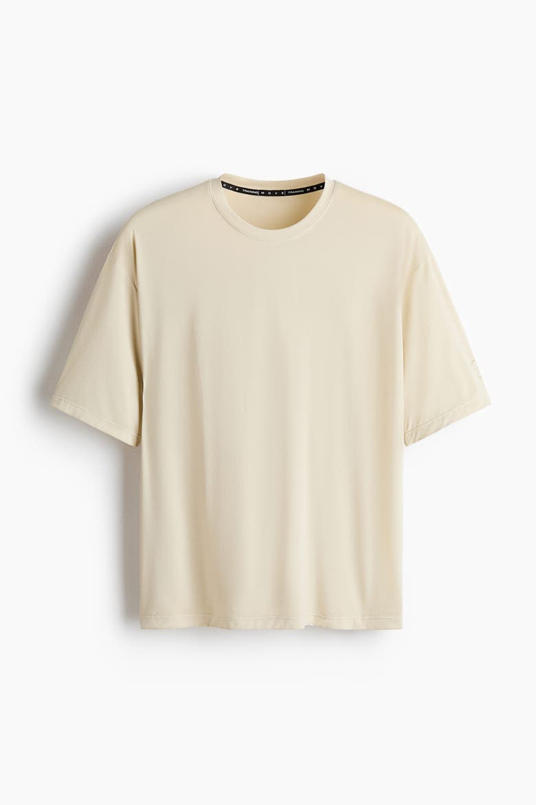 Loose Fit Boxy-style Sports T-shirt With Drymove, Alternate, color, Natural white