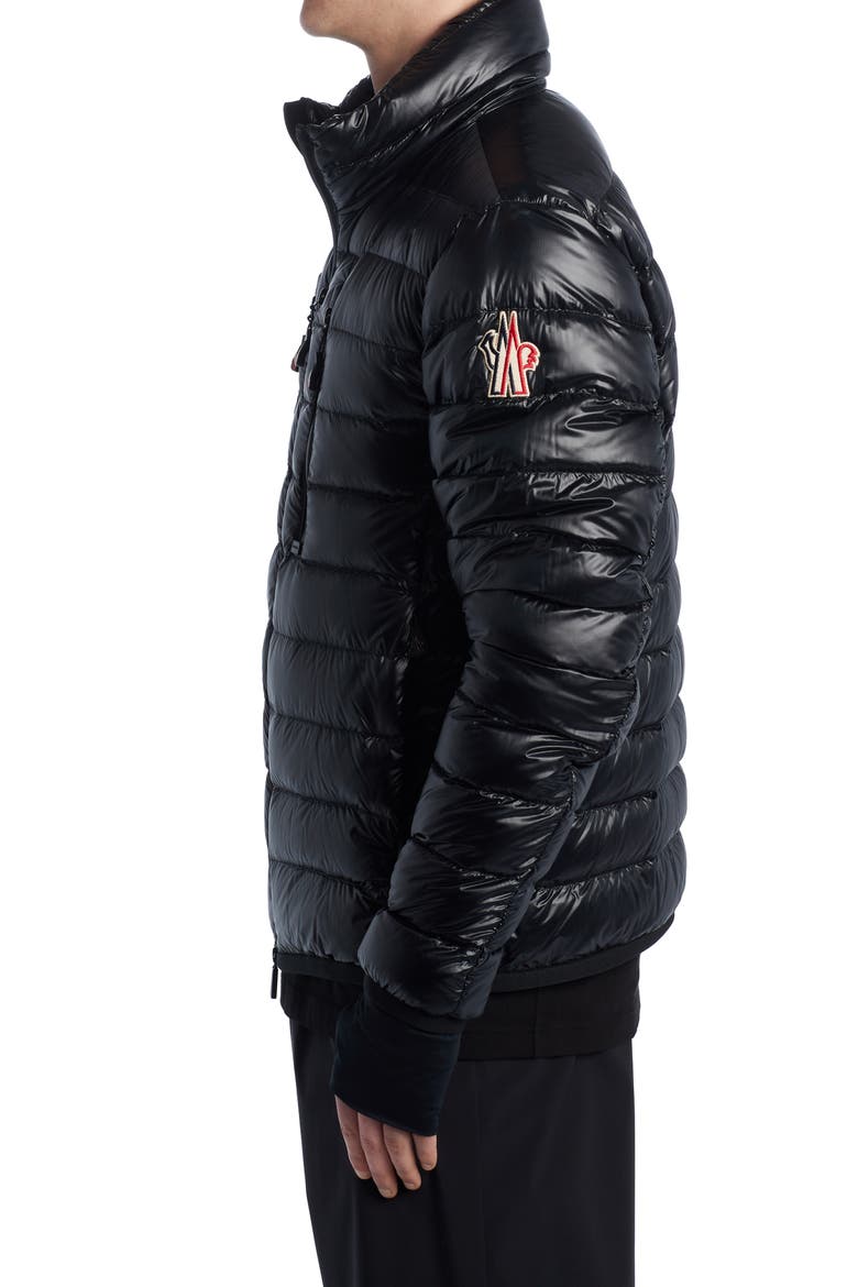 Water Repellent Down Puffer Jacket, Alternate, color, BLACK