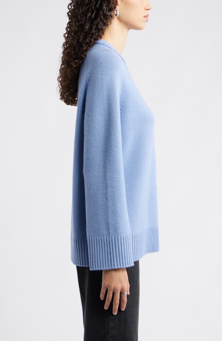 Nordstrom Crewneck Wool & Cashmere Sweater, Alternate, color, Blue Bel Air