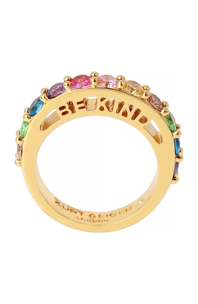 Kurt Geiger London Be Kind Ring, Alternate, color, Rainbow Multi