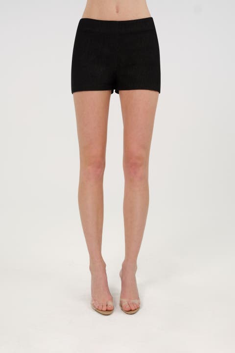 Slim Fit Mini Denim Shorts