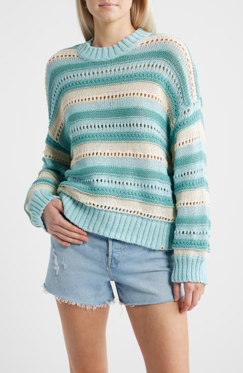 Neon Isles Cotton Blend Sweater