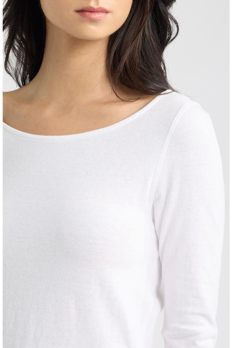 Monroe Long Sleeve T-Shirt, Alternate, color, OPTIC WHITE