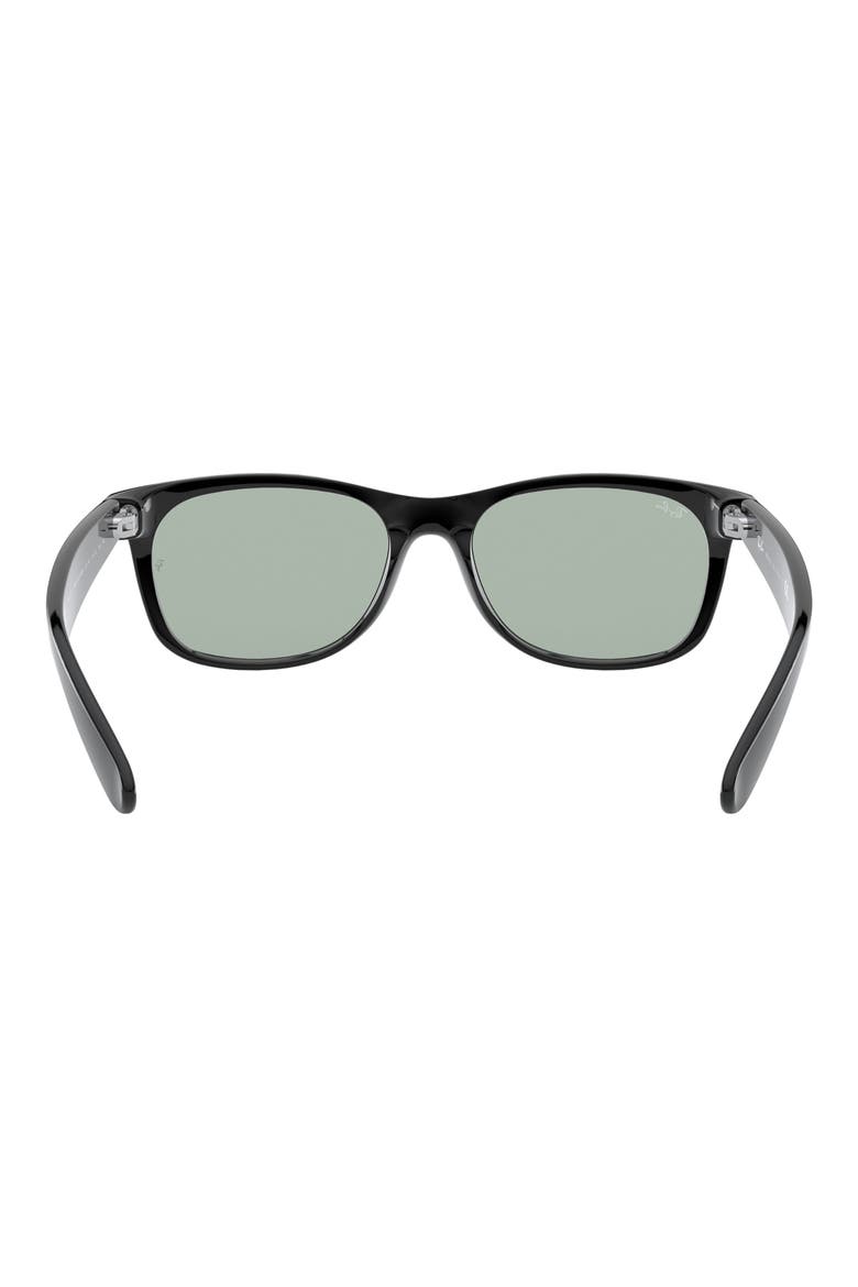 New Wayfarer 55mm Rectangular Sunglasses, Alternate, color, BLACK / LIGHT GREY