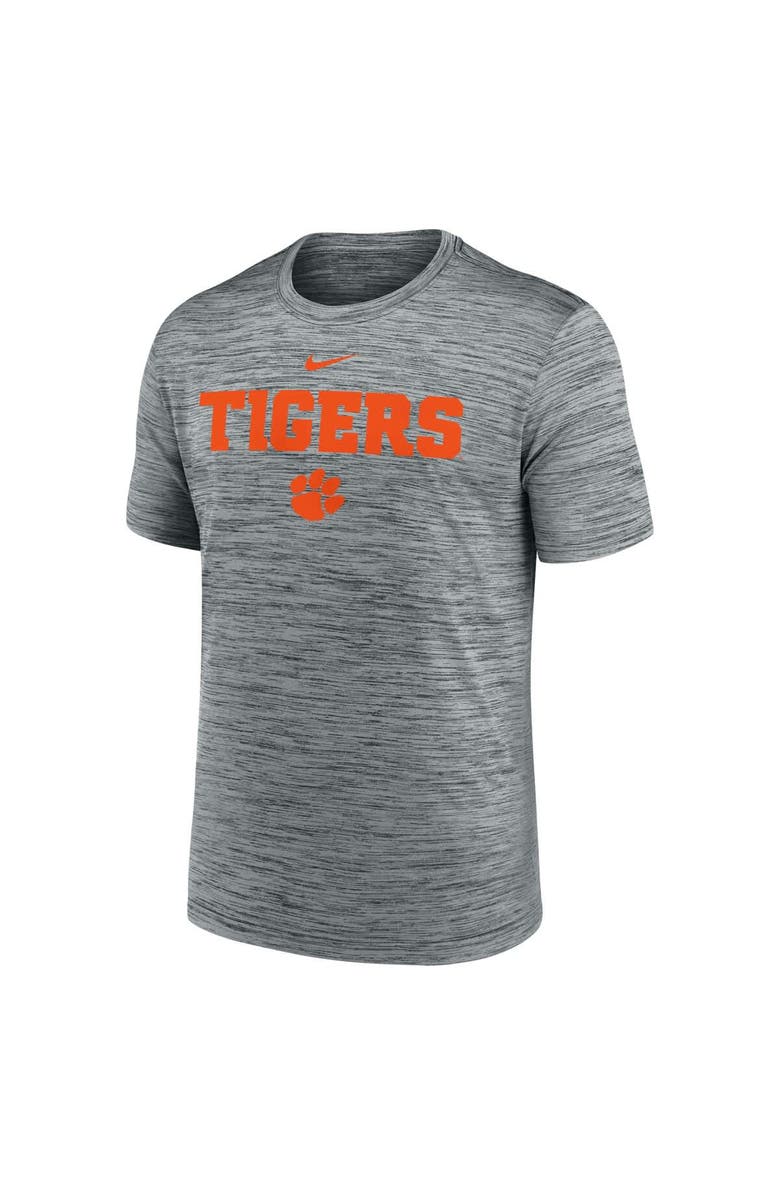 Nike Men's Nike Charcoal Clemson Tigers 2025 Sideline Velocity Performance T-Shirt, Alternate, color, 