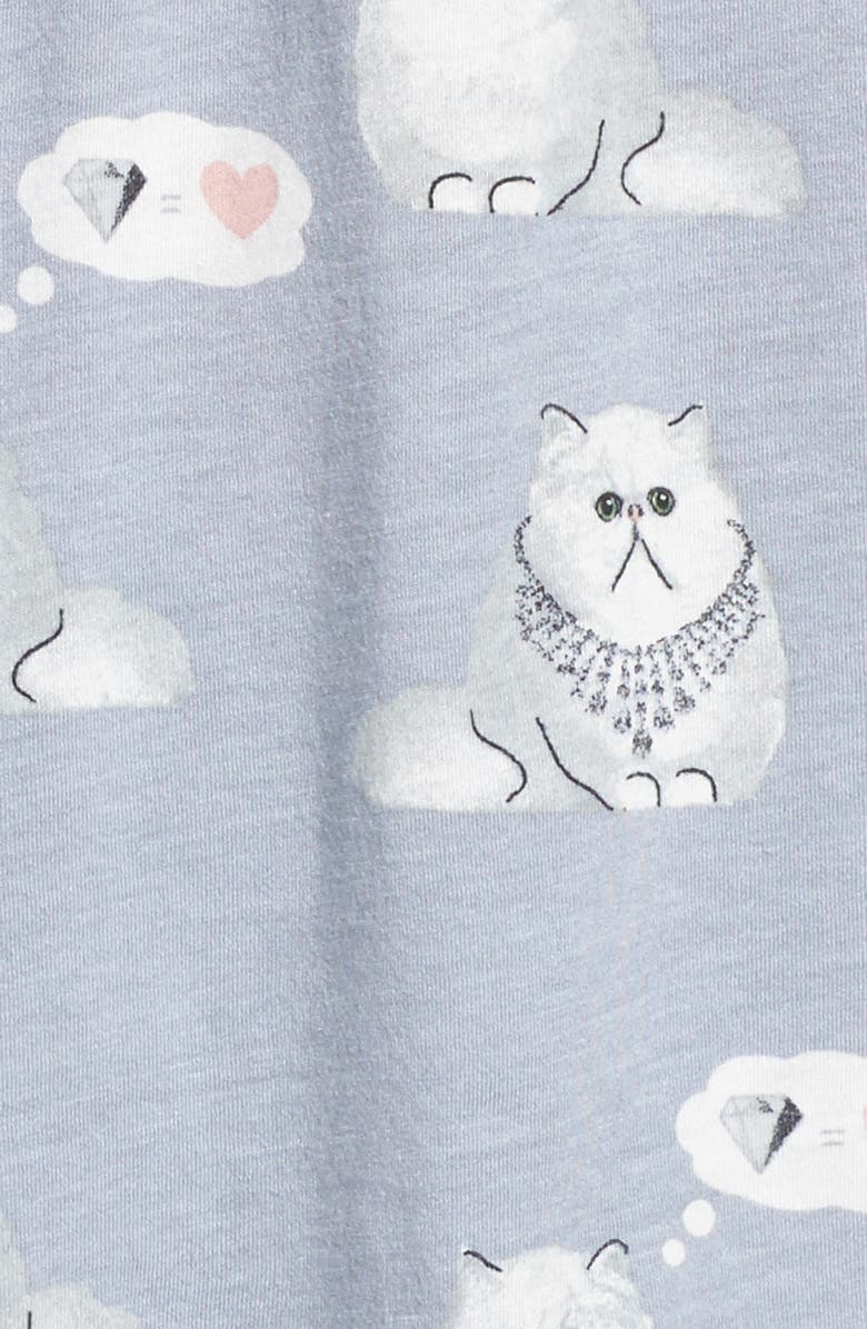 PJ Salvage Playful Print Pajamas & Eye Mask, Alternate, color, 