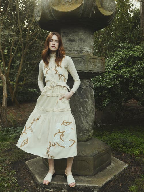 Eddy Sophia Dress In Beige
