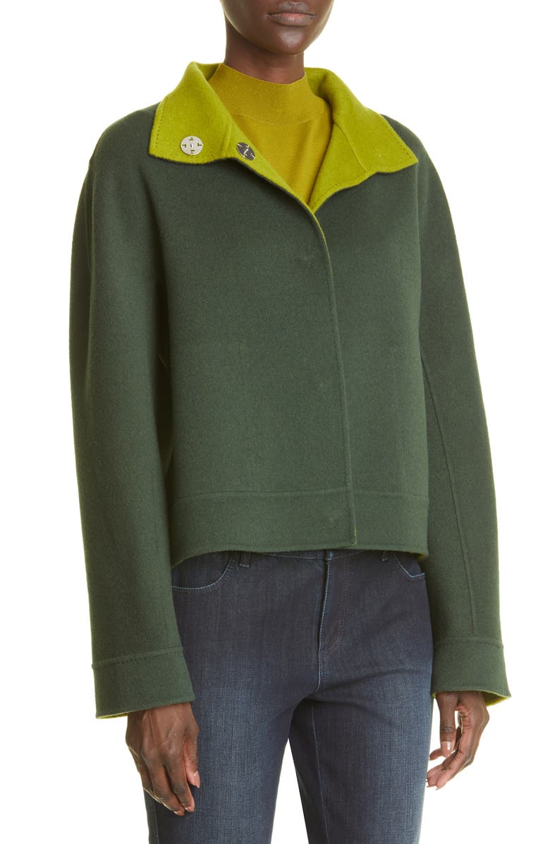 Lafayette 148 New York Simone Reversible Wool & Cashmere Coat, Alternate, color,