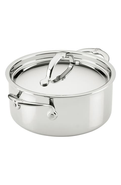 ProBond® Luxe Professional Clad Stainless Steel 3-Quart Soup Pot with Lid