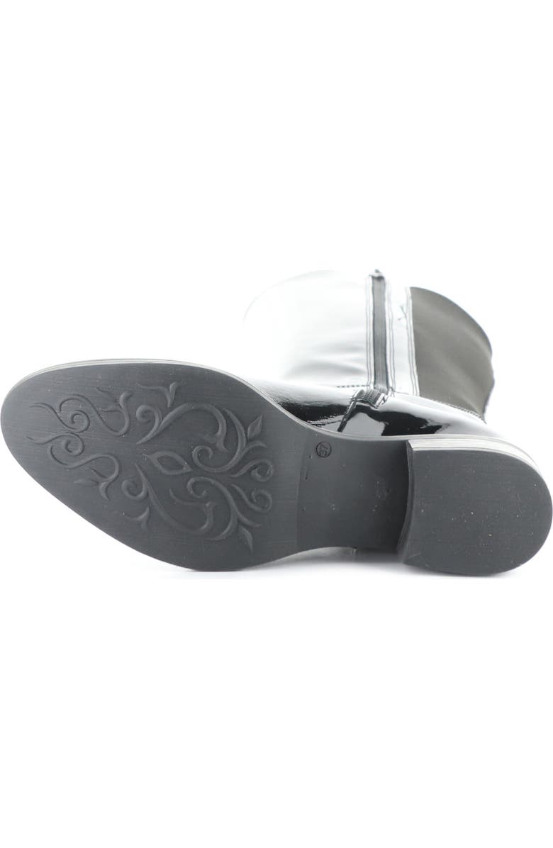 Bos. & Co. Aero Waterproof Knee High Boot, Alternate, color, Black Patent/ Trico