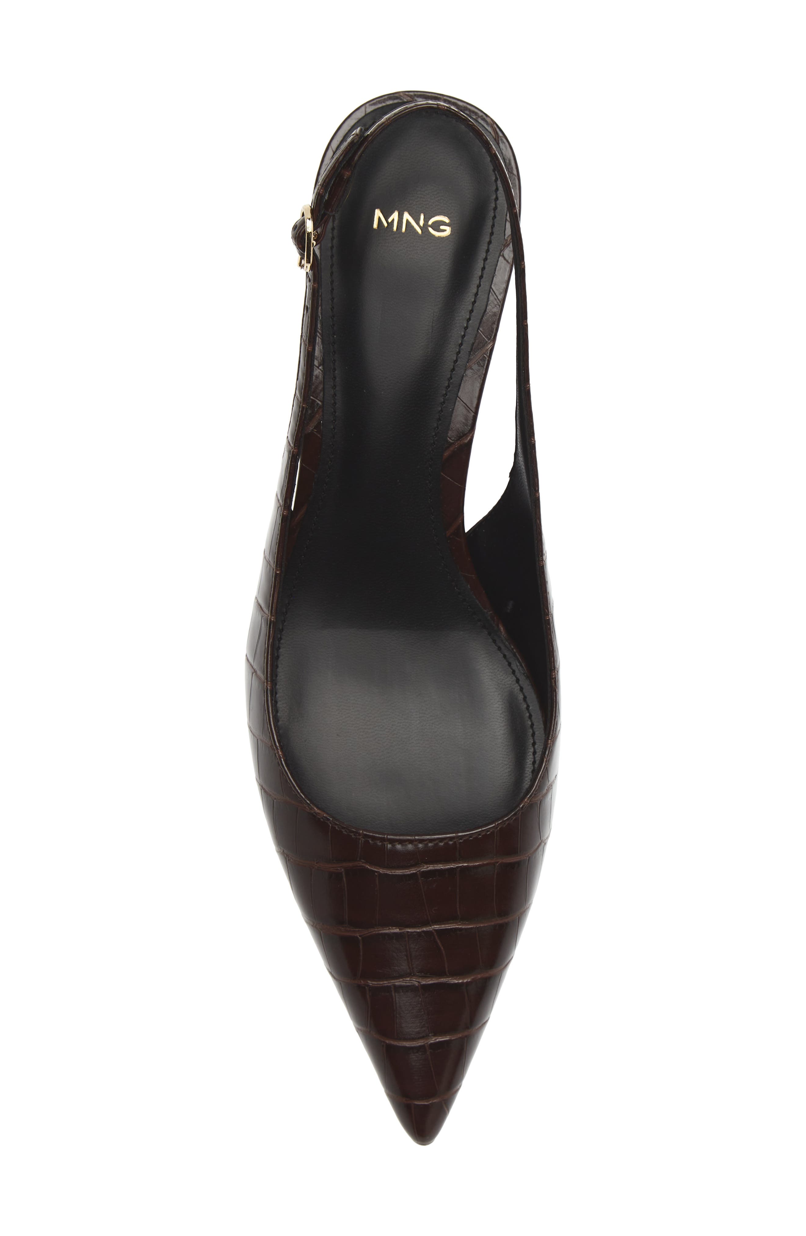 Croc Embossed Slingback Kitten Heel Pump, Alternate, color, BURGUNDY