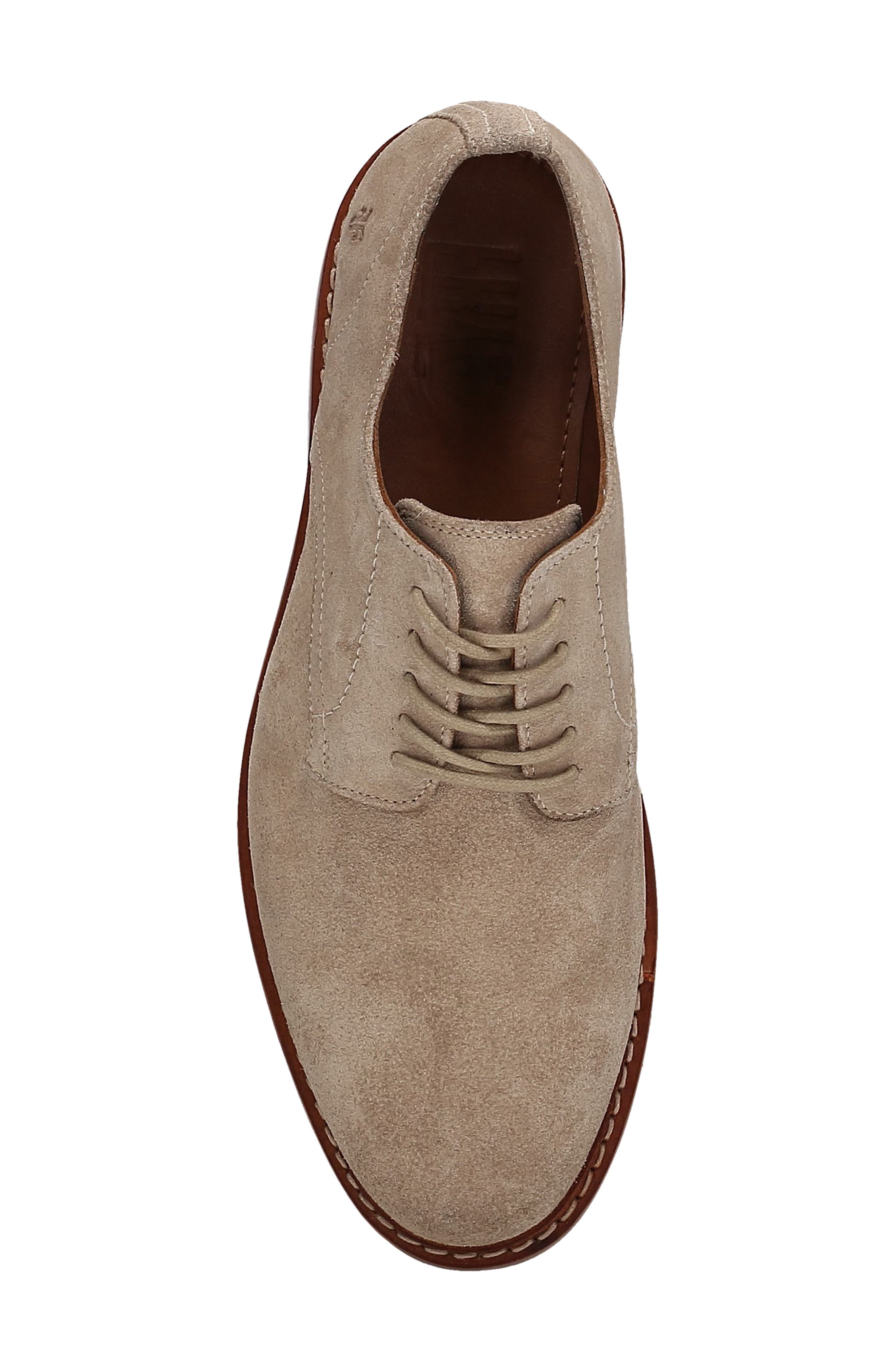 Frye Paul Suede Plain Toe Derby, Alternate, color, Mushroom
