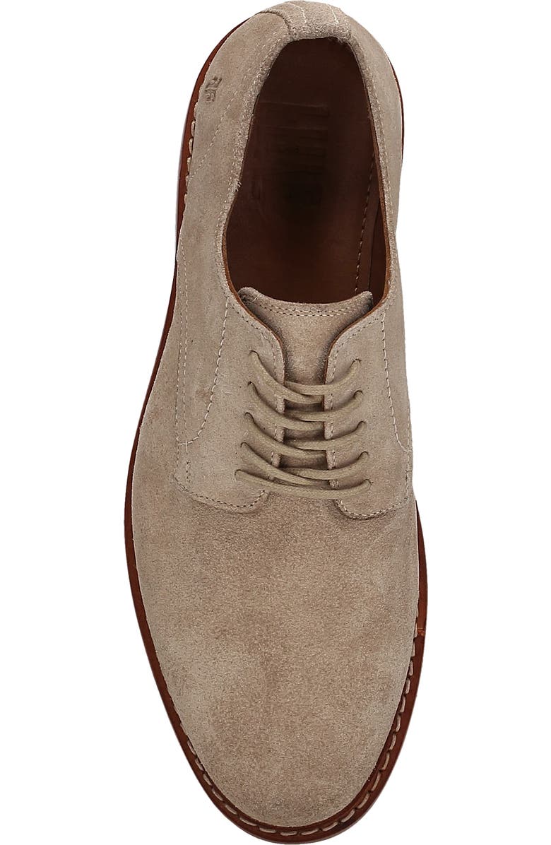Frye Paul Suede Plain Toe Derby, Alternate, color, Mushroom