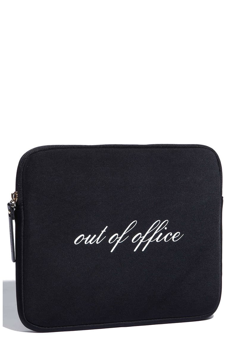 'out of office' iPad sleeve, Main, color, BLACK MULTI