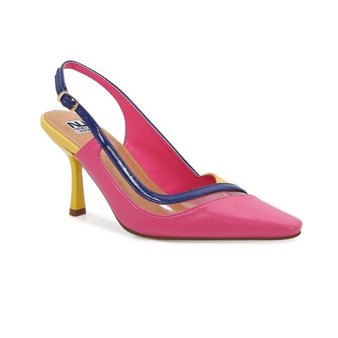Color Block Slingback