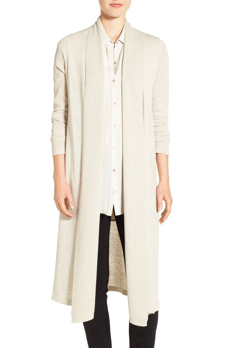 Washable Wool Crepe Kimono Duster, Main, color, SEA SALT