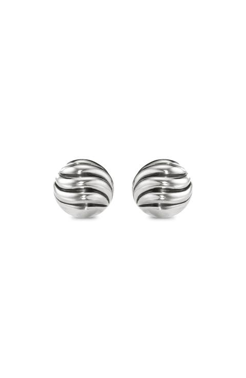 Sculpted Cable Stud Earrings