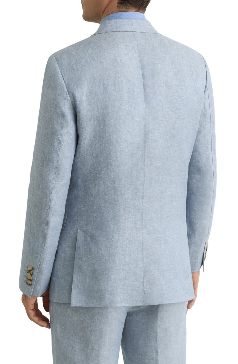 Reiss Atlantic Linen Trousers, Alternate, color, Soft Blue