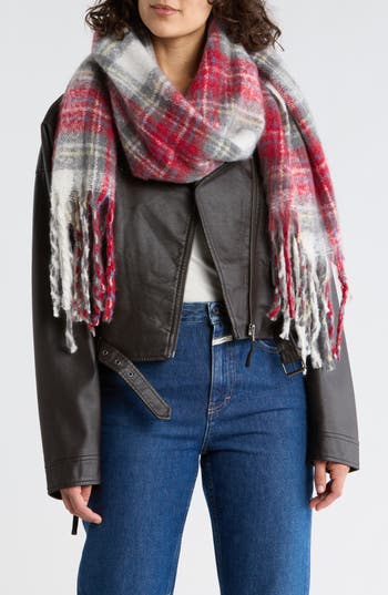 Tasha Combo Plaid Scarf