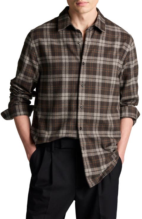 Tom Plaid Button-Up Shirt